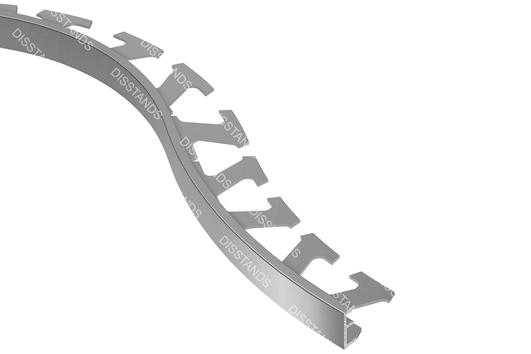 Aluminio Adonizado Brillo Curvo R/A E30 - 3MM - Estándar
