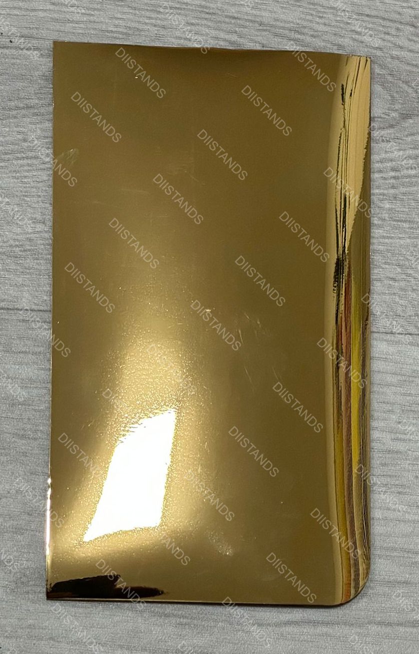 PVC Oro y Plata Aspecto Espejo Aguas Liso - Oro Espejo Liso