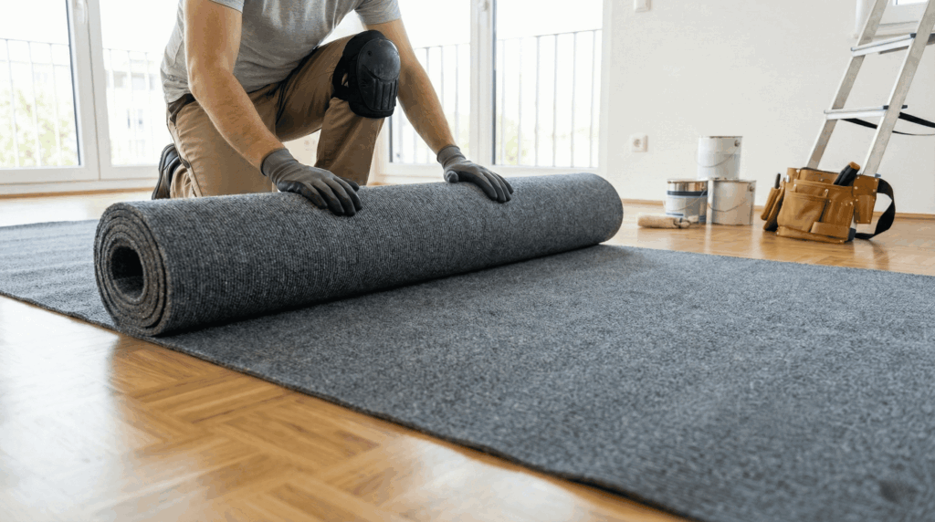 Moqueta Protección Suelos Obras | Disstands