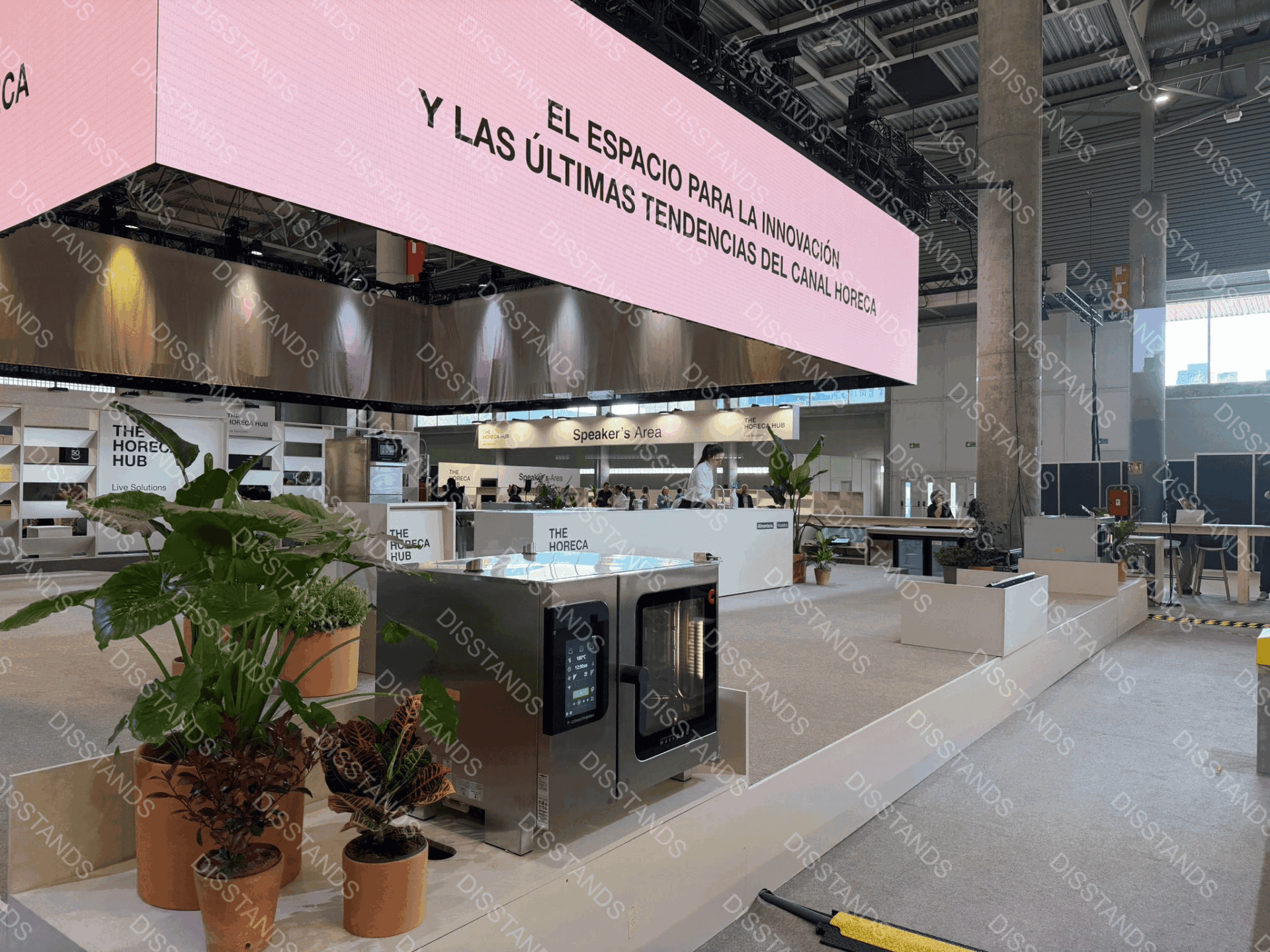The Horeca Hub Alimentaria 2026 - Moqueta eco y colores especiales por Disstands