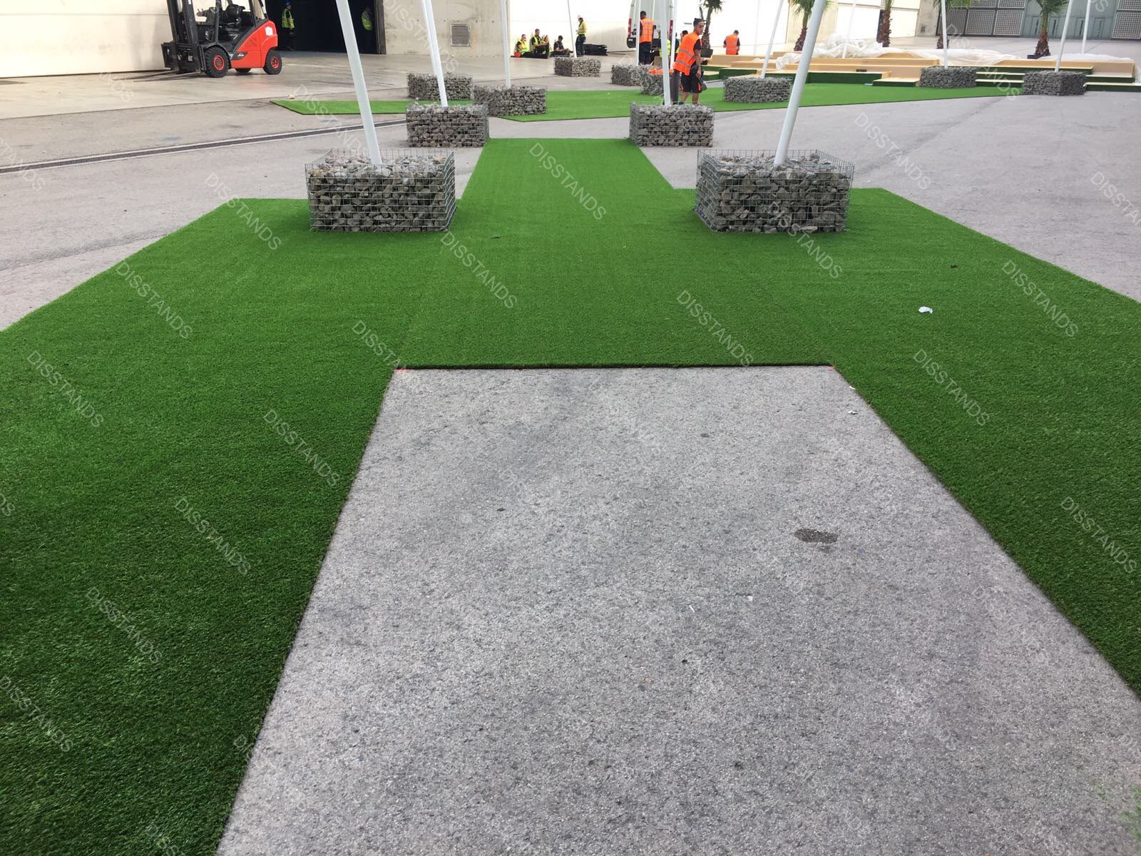 Césped Bredis 30MM - Recorrido peatonal en evento