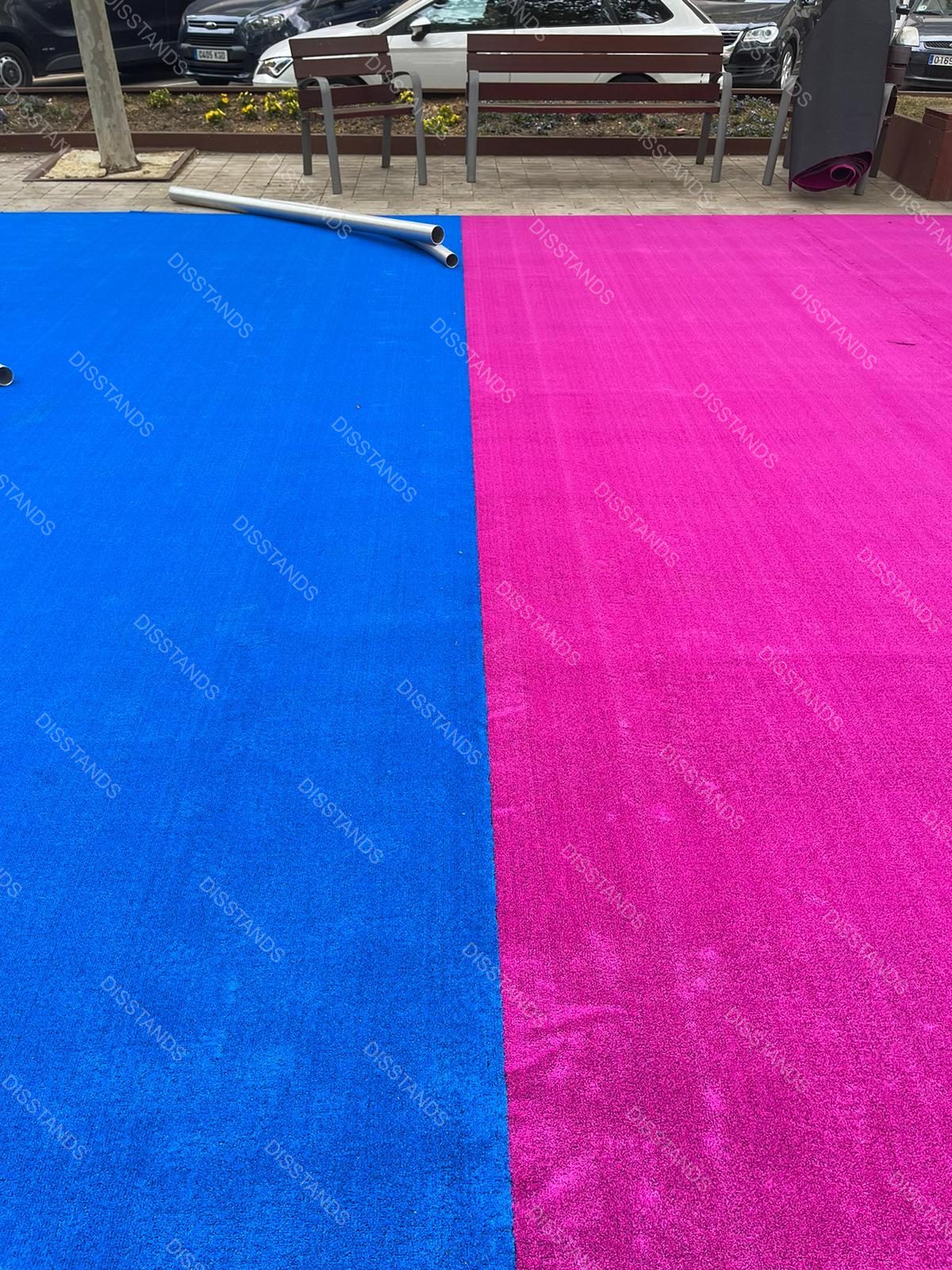 Césped Capridis 8MM - Encuentro entre azul y fucsia
