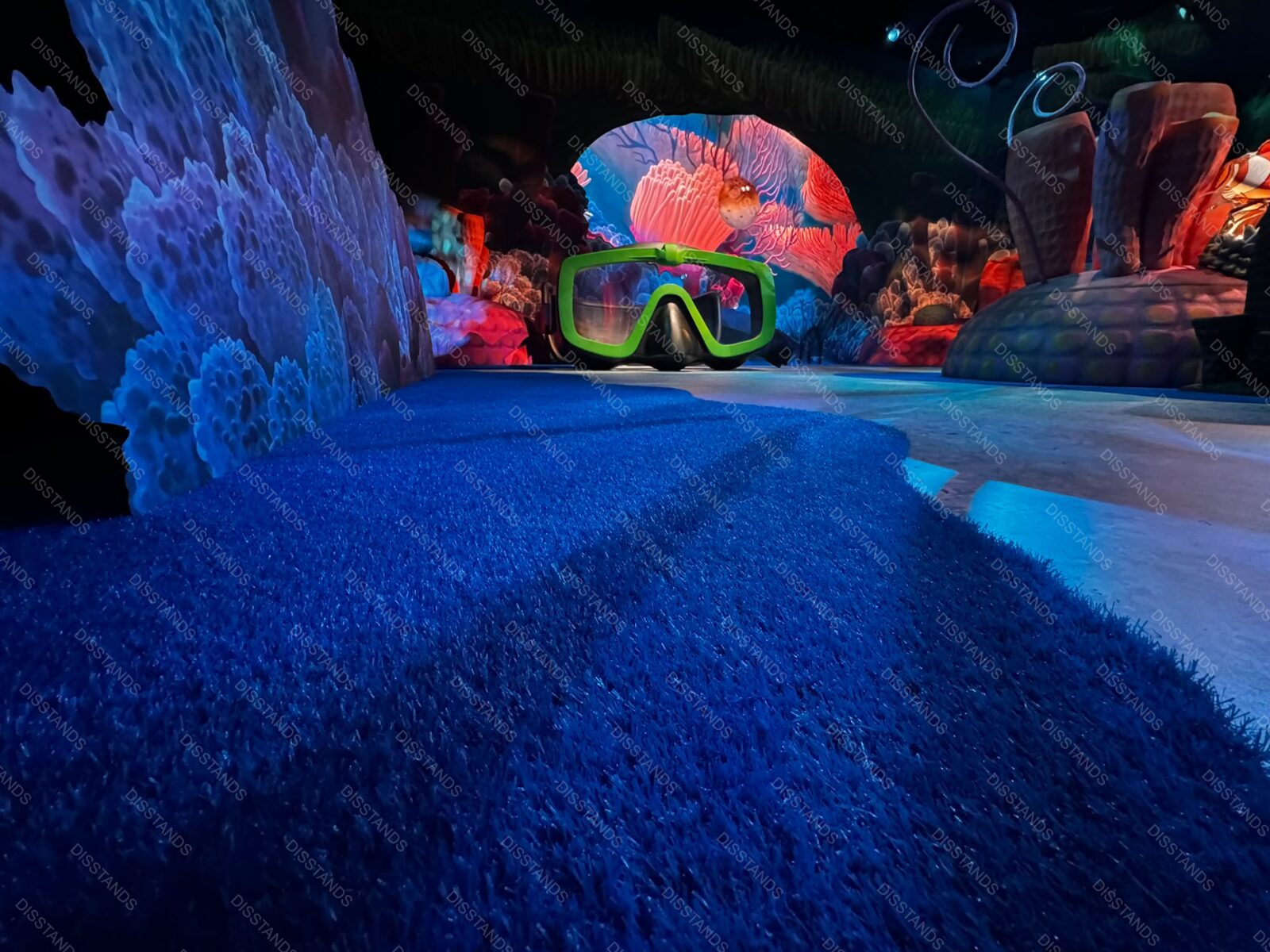 Césped Kids Colores - Escenografía submarina en azul
