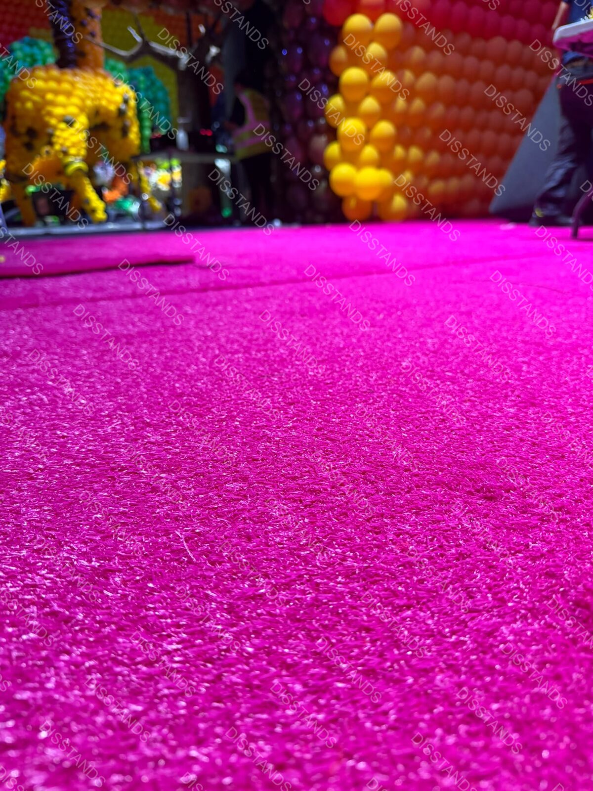 Césped Kids Colores - Fucsia, primer plano de la fibra