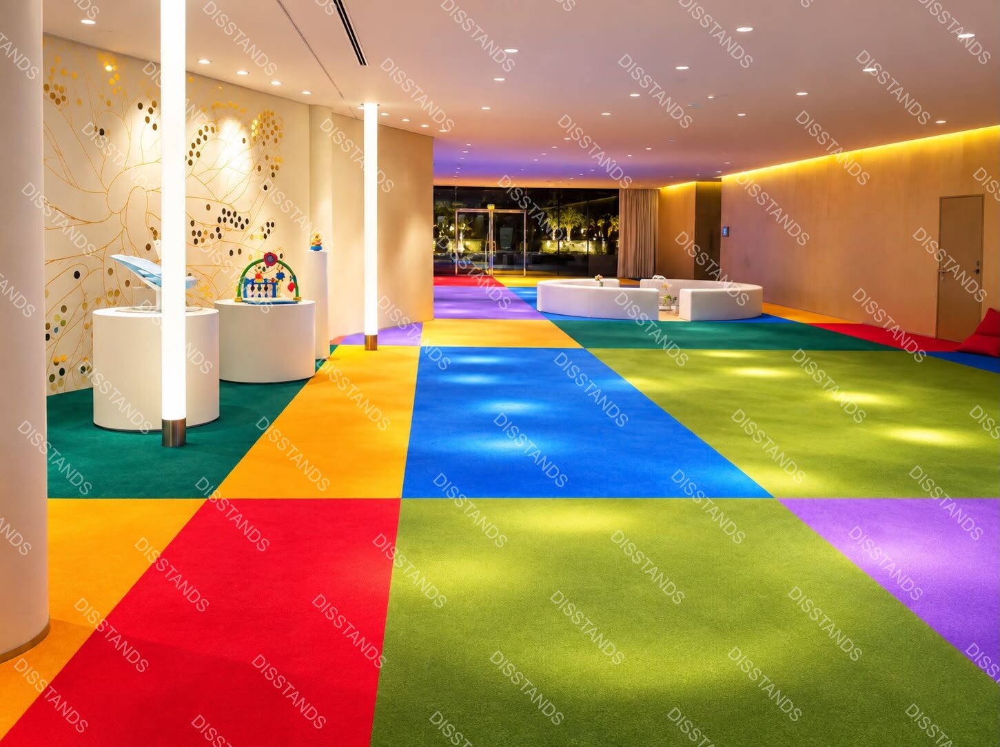 Moqueta Ferial Colores Especiales - trabajo realizado