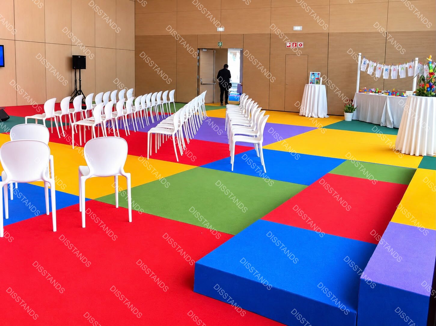 Moqueta Ferial Colores Especiales - trabajo realizado
