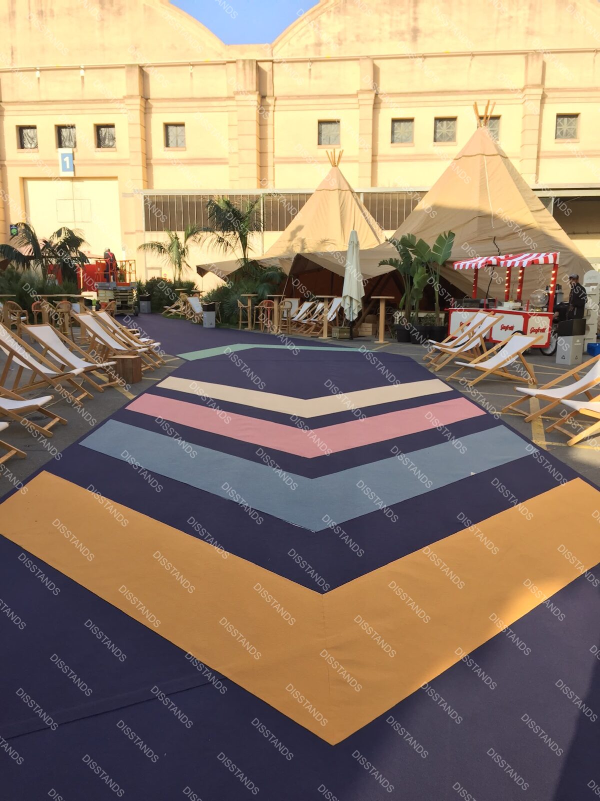 Moqueta Ferial Colores Especiales - trabajo realizado
