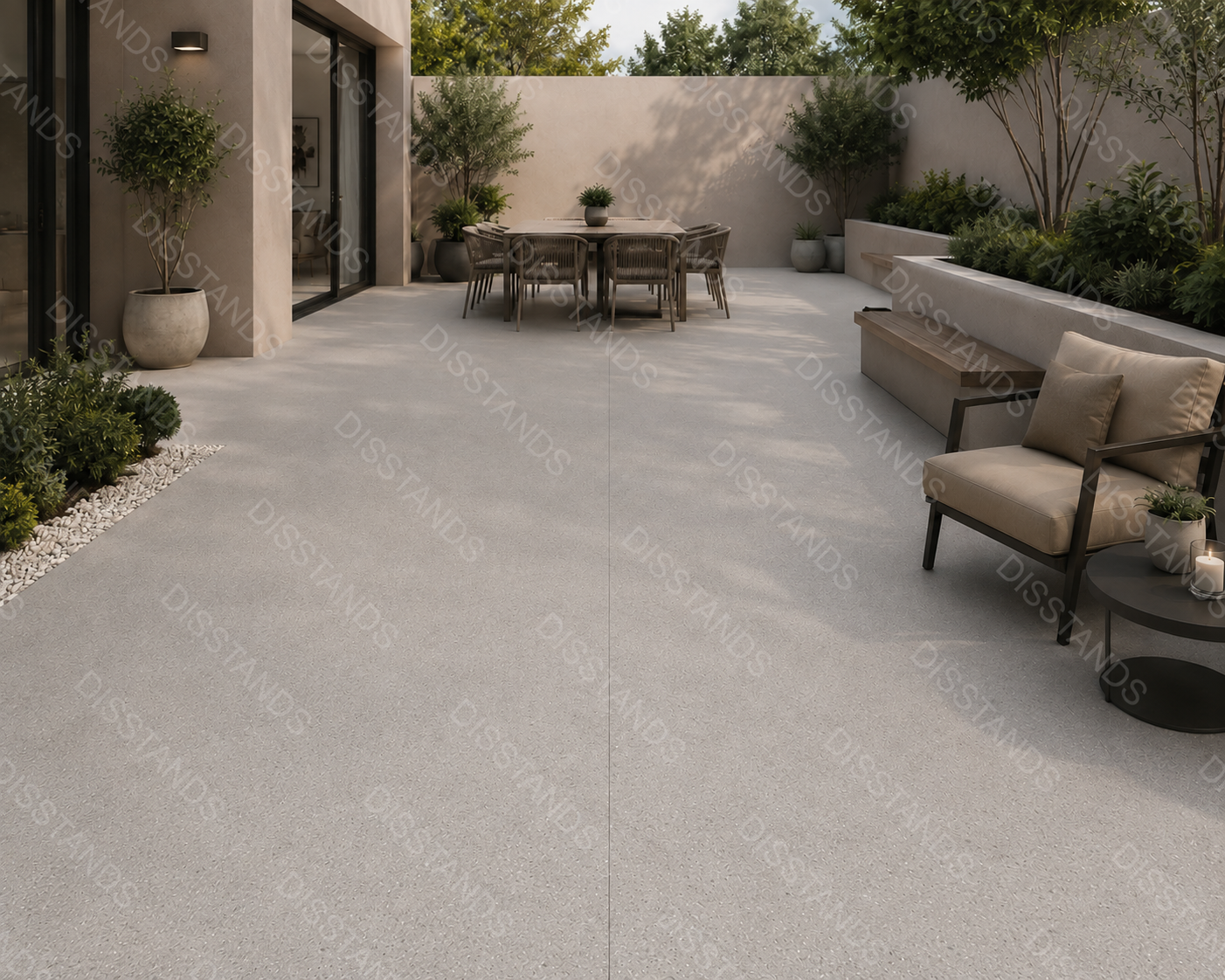 Suelo Vinílico en Rollo Sandis 592 Granito Gris Reutilizado